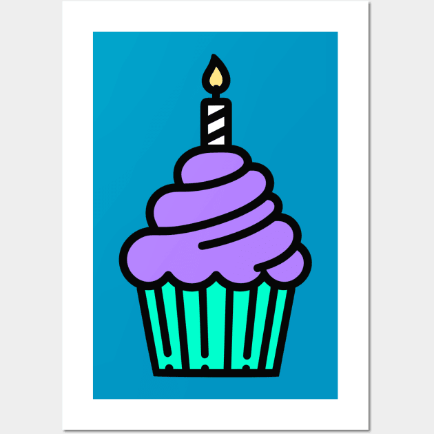 Birthday Cupcake Wall Art by KayBee Gift Shop